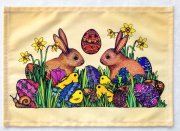 Ostern Tischset - Platzdeckchen Hase und Küken